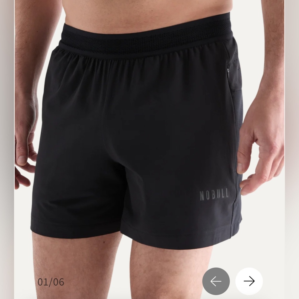 NOBULL Black Athletic Shorts for Men